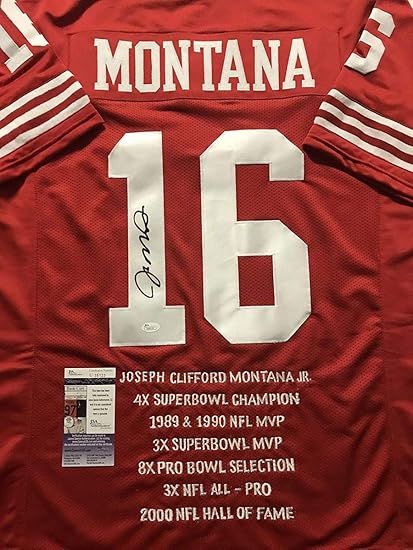 joe montana hall of fame jersey