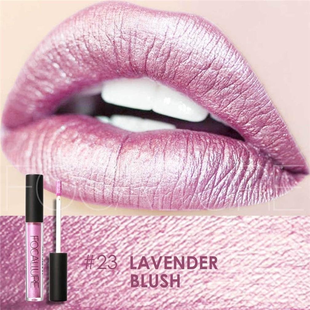 SMILEQ Lipstick Cosmetics Women Sexy Lips Metallic Lip Gloss Sexy