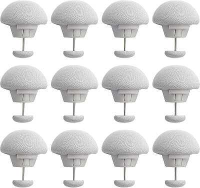 Yikki 12Pcs Duvet Clips Non-Slip Mushroom Holder One-Key Unlock Grey