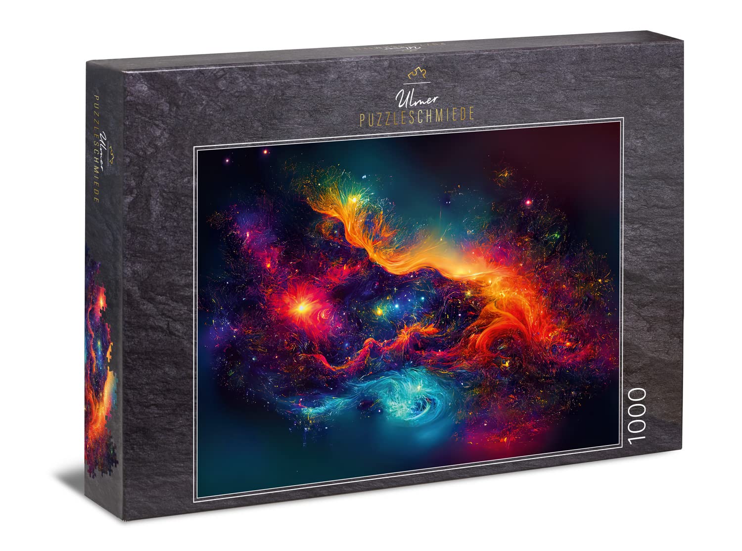 Ulmer Puzzleschmiede - 1000-piece space puzzle "stardust" - Star and galaxy design - German quality - Universe, cosmos, fantasy worlds