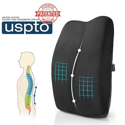 Buy Mkicesky Orthopedic Memory Foam Lumbar Back Support Cushion