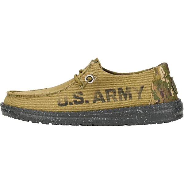 Amazon.com | HEYDUDE Wally US Navy Blue Camo Size M14, Men display picture 3