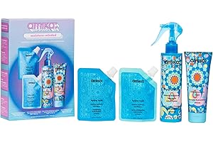 amika moisture-minded hydration routine set | gift set for dry hair, TSA travel approved