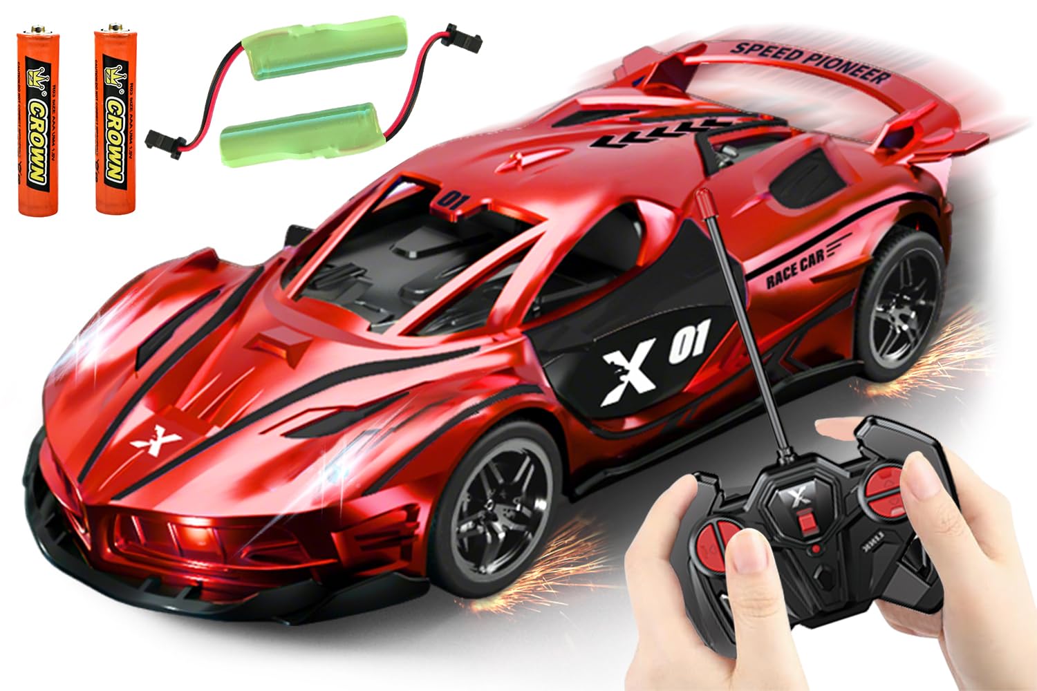HATFRYF RC Drift Car, Cool Electric Remote Control Car, 1:22 Remote Control, Kids Toy Vehicle, Model Toy for Boys - Driftable, Gifts for Kids Boys — image 1
