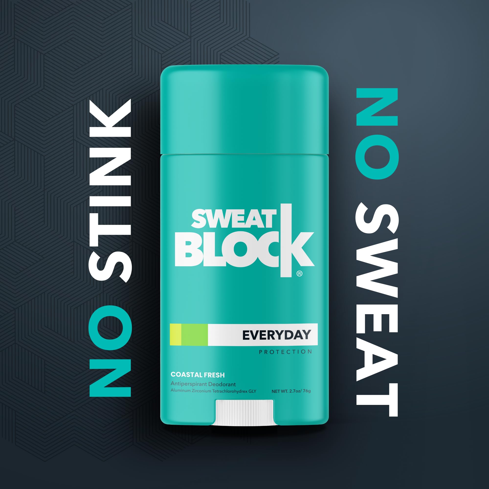 SweatBlock Deodorant Antiperspirant Stick for Men & Women 24Hour
