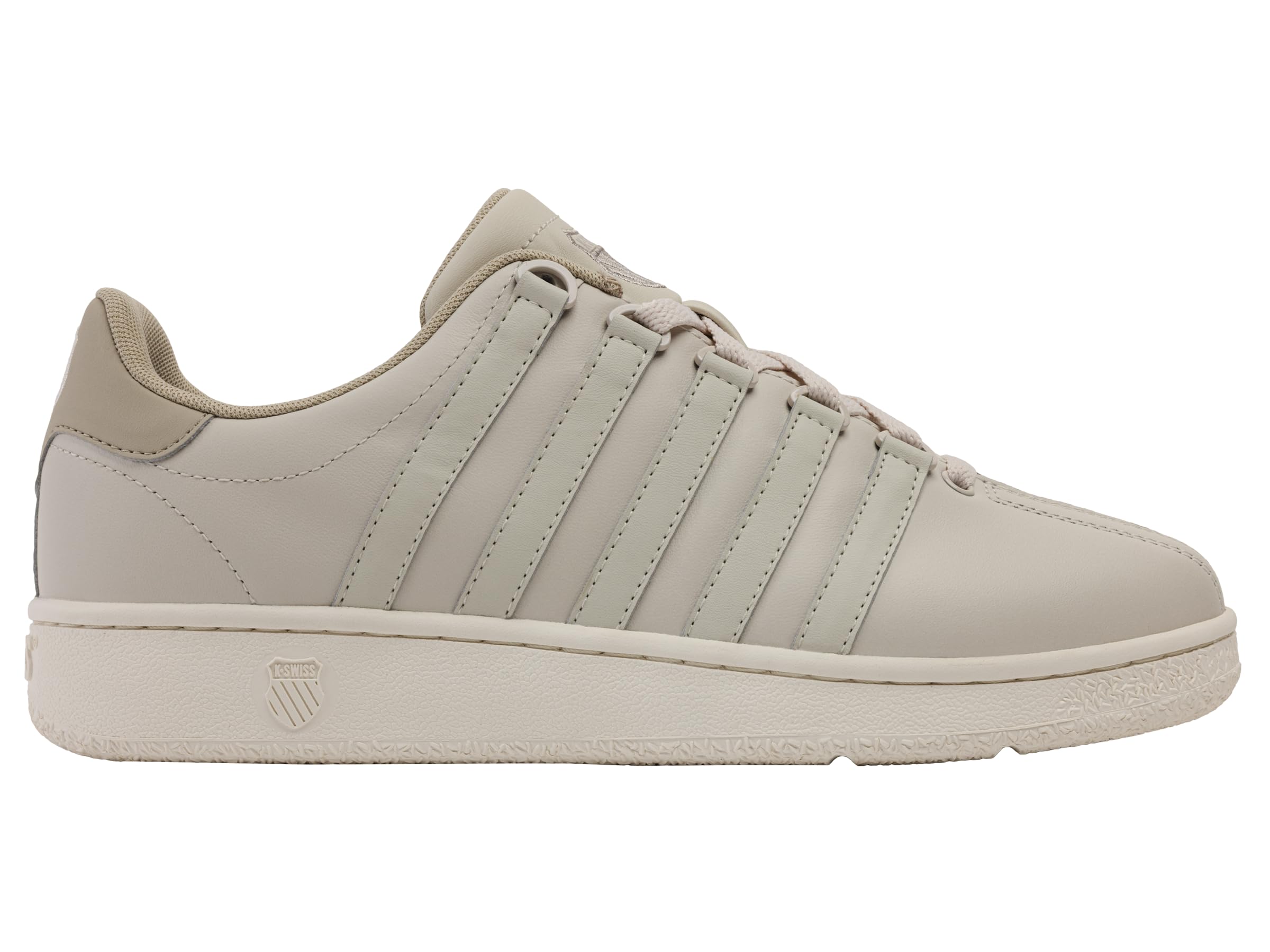 K-Swiss Men's Classic VN Sneaker, Light Gray/Peyote/Snow White, 7 M Image