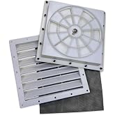 ShelterLogic AutoVent 11300 Automatic Shelter Vent Kit, White | Universal For Any Fabric Building, Automatic Temperature Control, Reduces Humidity And Moisture, Screened Vent, Easy Install