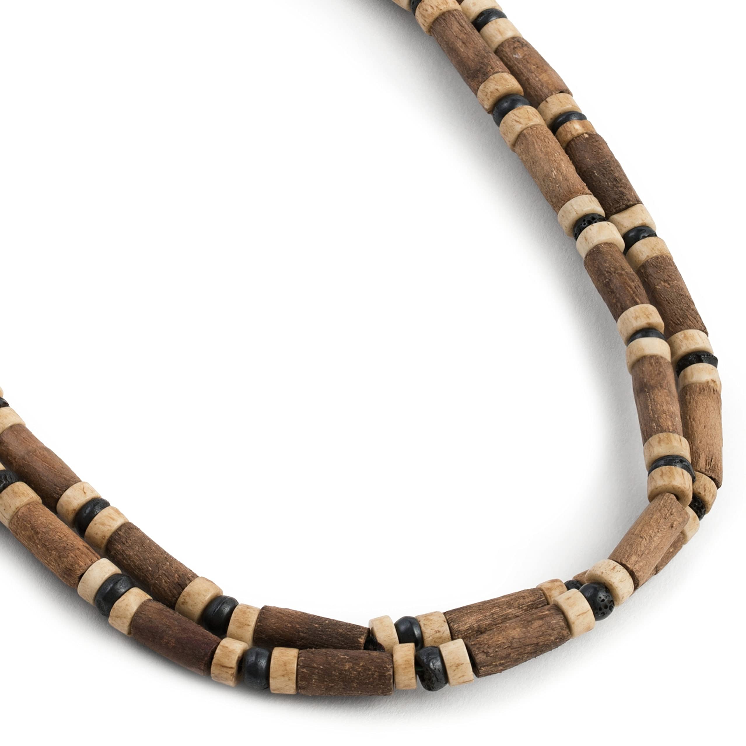 Photo 1 of LOCAL LEAGUE Mens Bead Necklace Wooden Beaded Surf-Inspired Style BEACH Party Vacation Holidays Tribal Festival for Men, Surfer, Boyfriend 18” 46cm