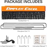 Dimples Excel Pop-Up Football Goal 4x3FT Orange Portable & Foldable view 2