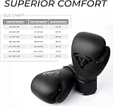 Islero Fitness Kids Boxing Gloves 6 OZ Matte Black Unisex Training view 7