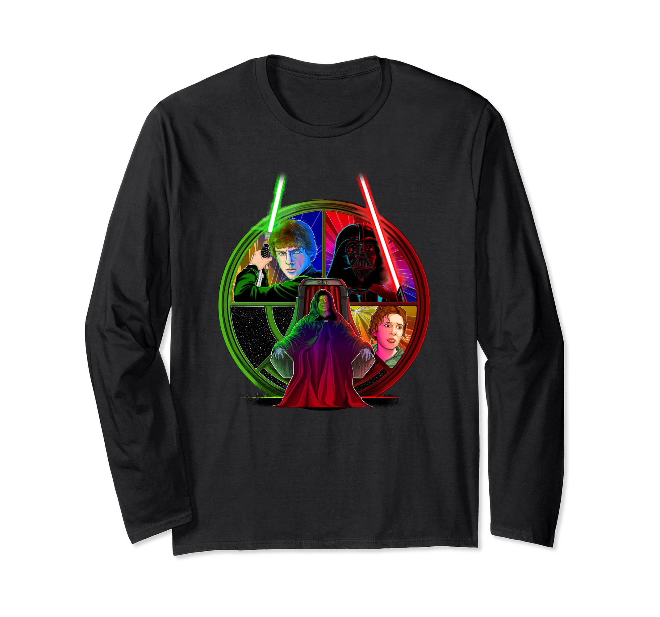 Star Wars: Return Of The Jedi Exclusive Throne Room Portrait Long Sleeve T-Shirt