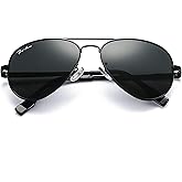 Pro Acme Classic Polarized Aviator Sunglasses 100% UV Protection, 52mm 58mm 63mm