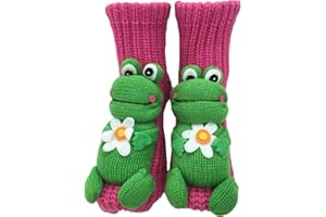 Hesxuno 3D Knit Animal Socks Cute Christmas Slipper Socks Thick Warm Winter Funny Sock Novelty Animal Adorable Sock Gifts