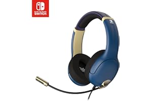 PDP Gaming AIRLITE Stereo Headset with Mic for Nintendo Switch/Switch Lite/OLED - Noise Cancelling Microphone, Lightweight, S
