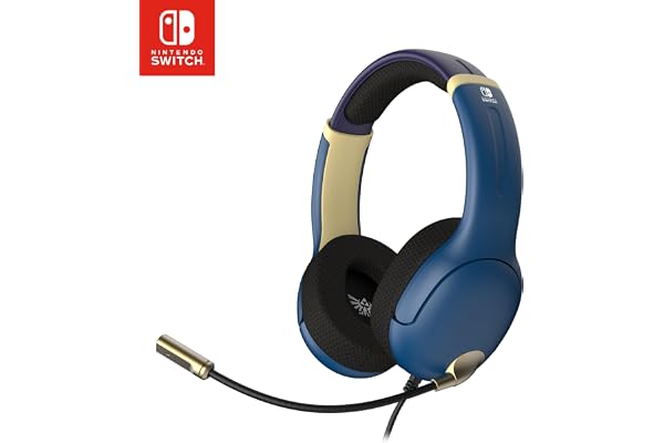 PDP Gaming AIRLITE Stereo Headset with Mic for Nintendo Switch/Switch Lite/OLED - Noise Cancelling Microphone, Lightweight, S