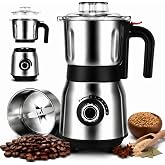 FAOFER Electric Spice,Coffee and Nut Grinders for Kitchen | 3 Stainless Steel Blades, 1 Filter, 1 Brush - 500W Grinder for Kitchen Dry Use