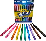 Crayola Cliks Retractable Washable Markers 10 Pack 2 in 1 Tip view 5