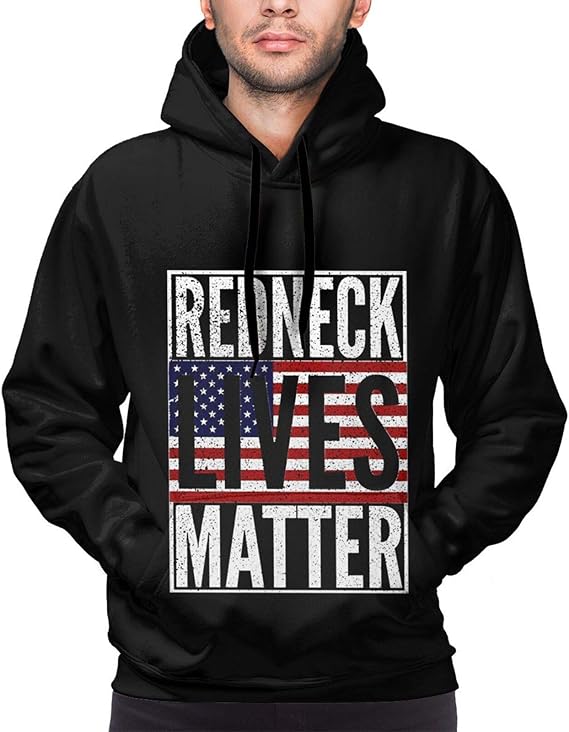 Redneck Lives Matter Men's Long Sleeve Hoodies Casual