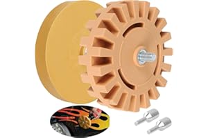 AConnet 2 Pack Eraser Wheel Decal Remover Rubber Eraser Wheel for Removing Pinstripes, Stickers Decals, Car Decal Remover Boat Decal Adhesive Removers