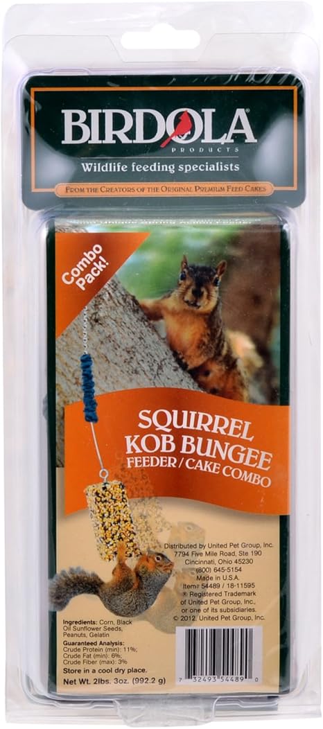 Amazon Com Birdola Bungee Big Ol Kob Feeder Combo For Squirrels