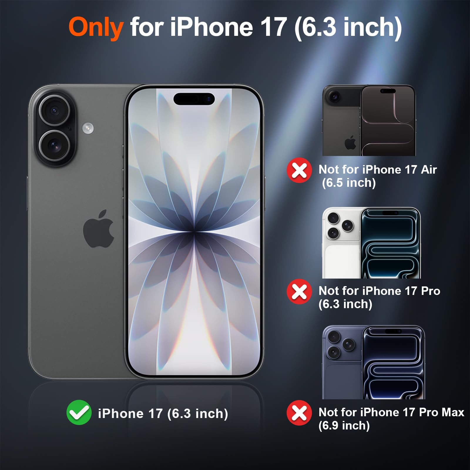 SUPFINE Magnetic for iPhone 17 Case (Compatible with MagSafe)(Military Grade Drop Protection) Translucent Matte Shockproof with Anti-Fingerprint Phone Cover,Black