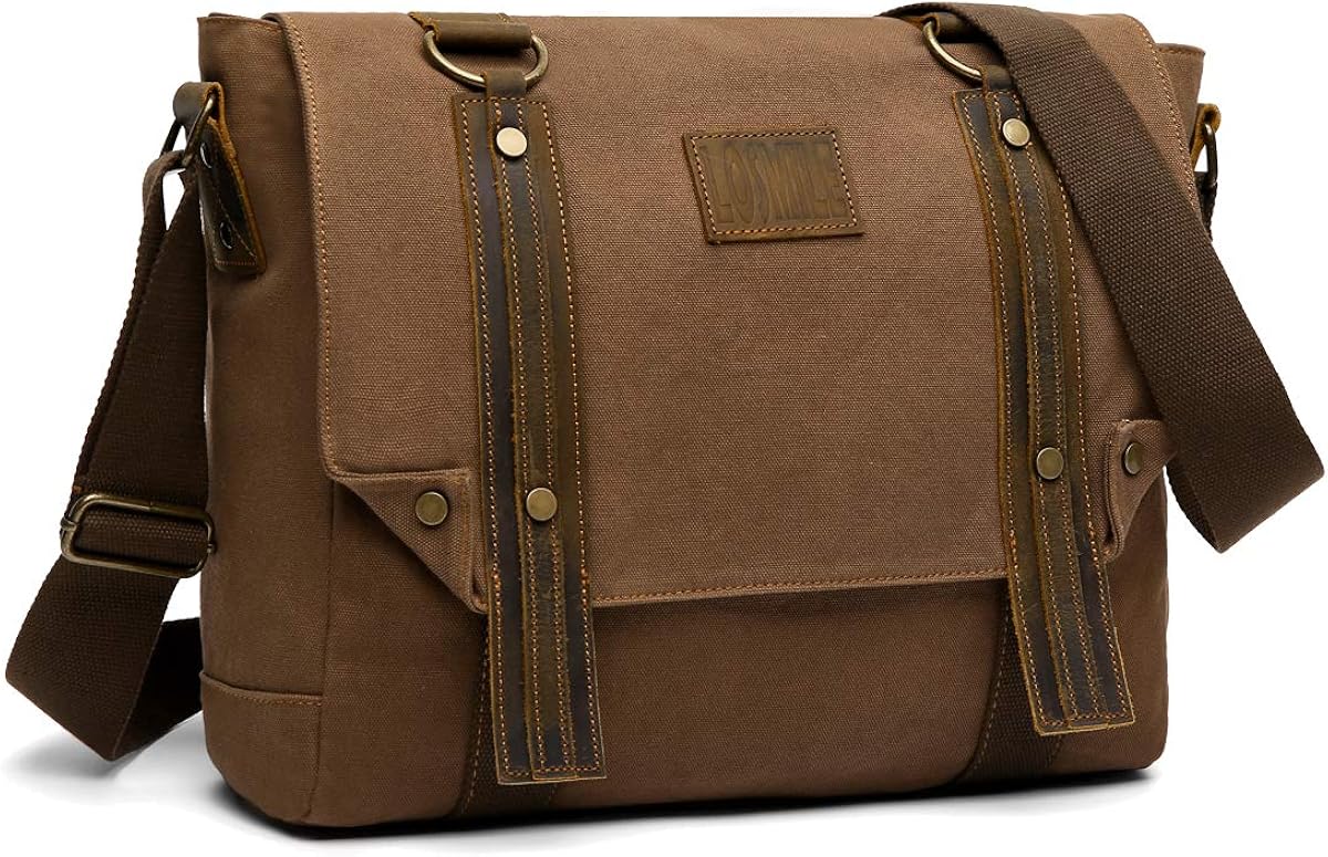 LOSMILE 16 Inch Shoulder Bag, Men's Messenger Bags, Large Vintage
