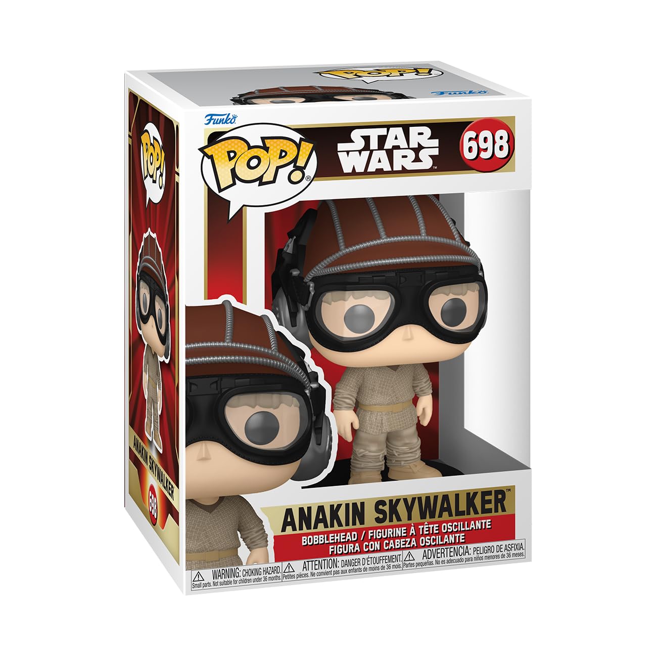 Funko POP! Star Wars: Episode 1 The Phantom Menace Anniversary - Anakin Skywalker With Helmet - Collectable Vinyl Figure - Gift Idea - Official Merchandise - Toys for Kids & Adults - Movies Fans