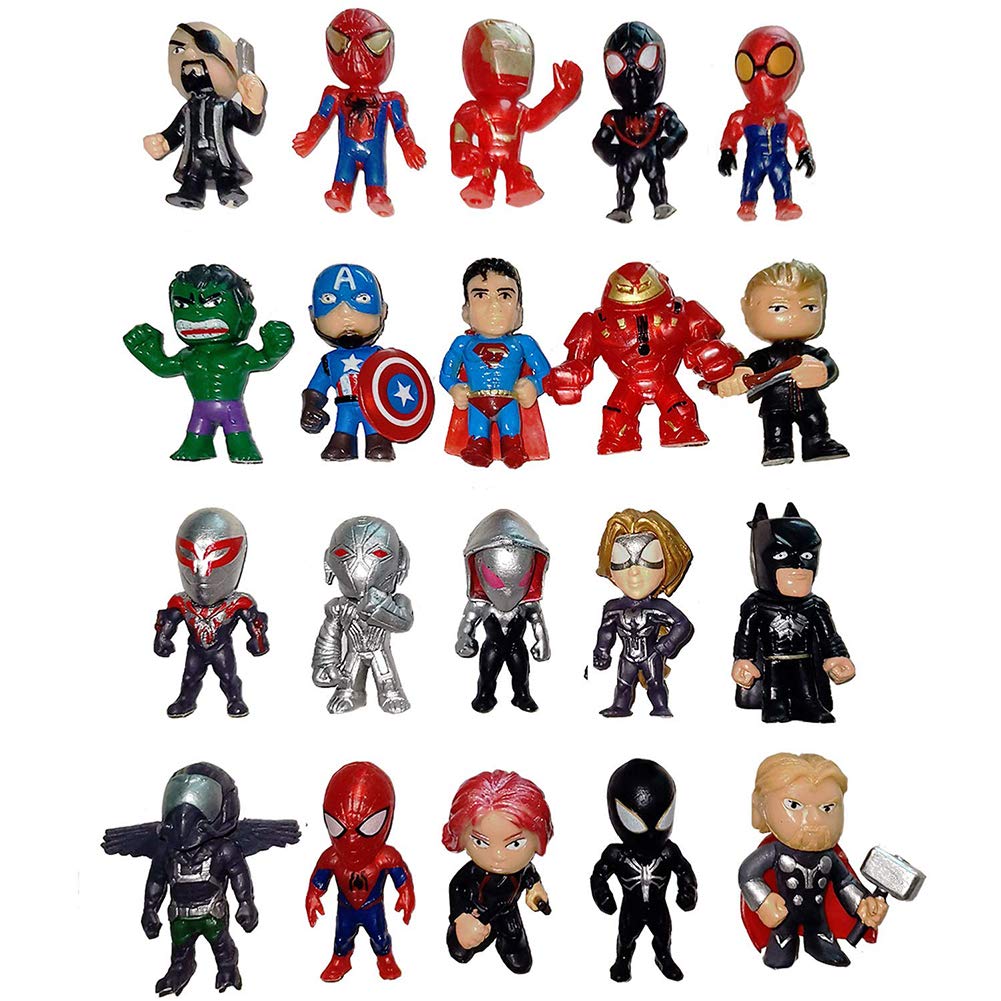Superheros cake topper MEET Superhero Cake Toppers 20PCS MIni marvel