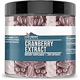 Earthborn Elements Cranberry Extract 200 Capsules, Pure & Undiluted, No Additives