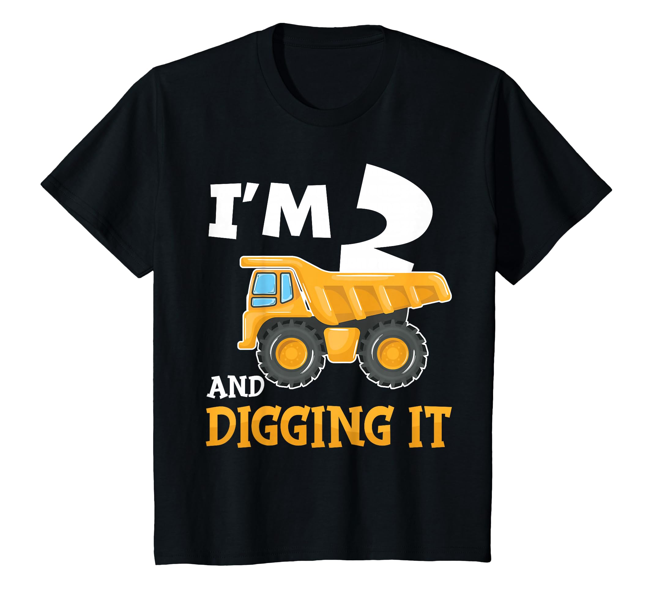 Photo 1 of Two 2yr 2th Birthday Construction Boy 2 Years Old T-Shirt