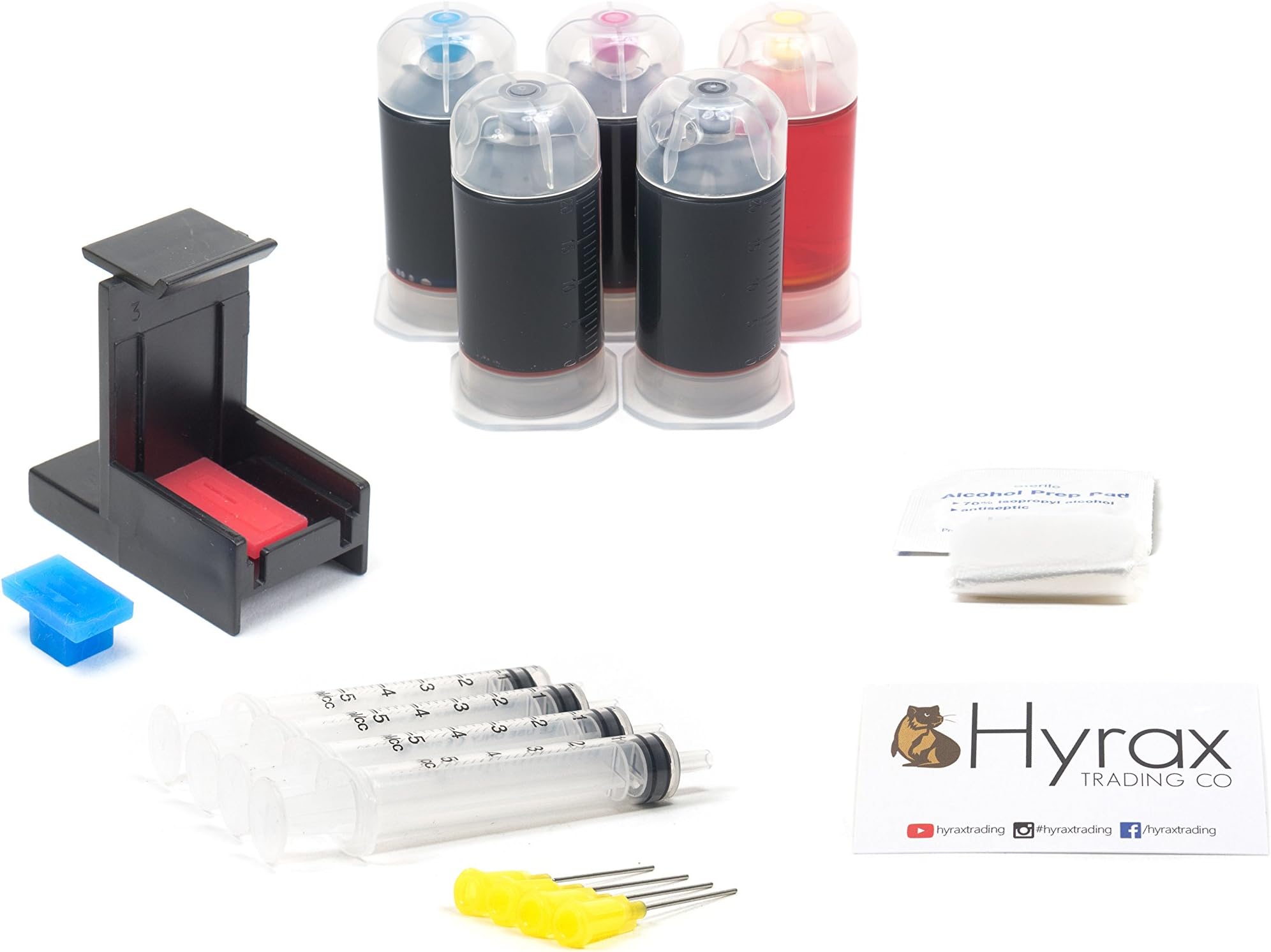 Hyrax TradingInkPro Black & Tri-Color Ink Refill Box Kit for Canon PG-30/PG-40/CL-41, PG-50/CL-51 Ink Cartridges