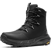 NORTIV 8 Men's Wide Winter Boots Grip on Snow Ice | Insulated Waterproof Lightweight Comfortable Hiking Outdoor Boots Snowgrade