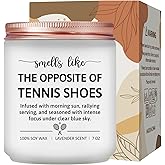 Maybeone Tennis Gifts for Women, Men - Tennis Lovers, Player Accessories Christmas Birthday Gifts - 7 Oz Lavender Candle Jar