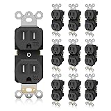 TOPELER Duplex Wall Receptacle Outlets, 15A 125V