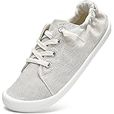 STQ Women Slip On Sneakers, Comfortable Casual Canvas Shoes
