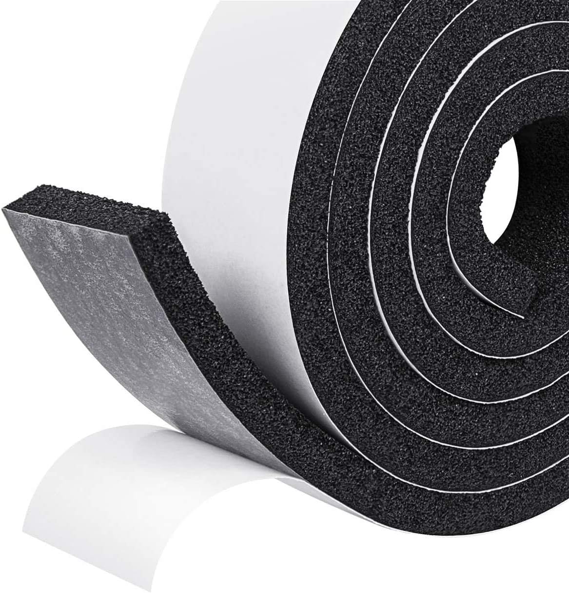fowong Open Cell Foam Tape2 Rolls, 2" W X 1/2" T X 13' L Weather