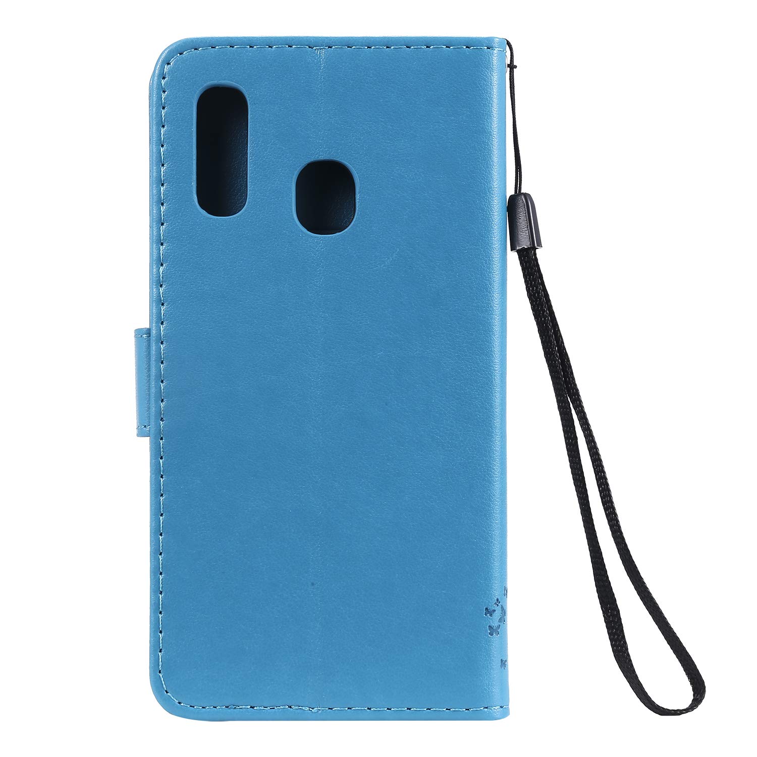 AILRINNI Case for Samsung Galaxy A20e - Premium Leather Flip Wallet Phone Case Cover Design for Samsung Galaxy A20e [Card Slots] [Magnetic Closure] [Kickstand] - Blue
