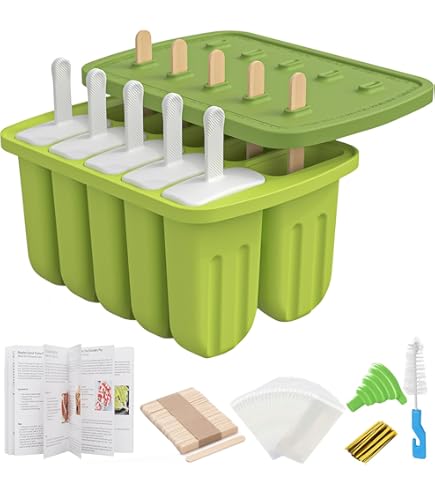 Lot De 4 Supports à Glace En Silicone Pour Enfants – Anti-goutte, Sans BPA, Réutilisables – Jaune, Rouge, Bleu, Violet