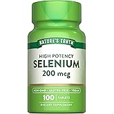 Nature's Truth Selenium Supplement | 200 mcg | Essential Mineral High Potency Tablets | Vegan, Non-GMO &amp; Gluten Free