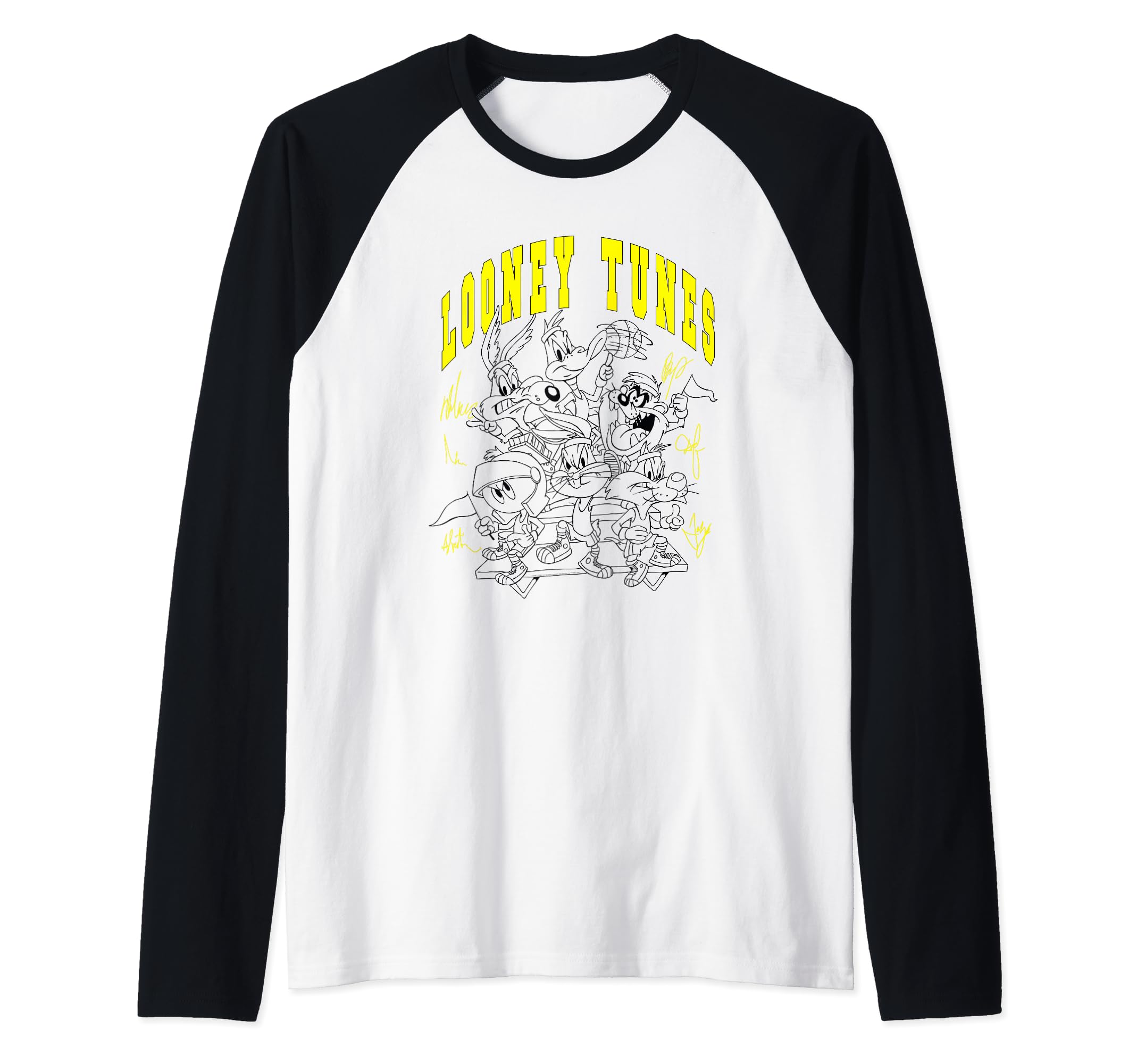 Looney Tunes Basketball Squad Raglan Baseball Tee