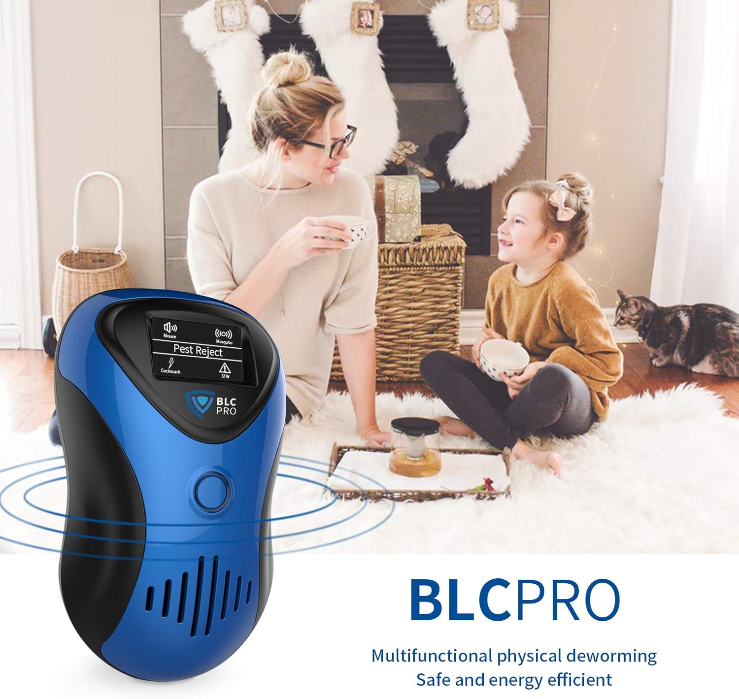 BLCPRO Ultrasonic Pest Repeller, 4 Modes Electronic Mosquito Repellent Plug in Indoor Pest Control for Insect, Rats, Mice, Cockroaches, Spider, Mite, Bug, Ants - Baby and Pet Safe[2020 PRO Version] : Garden & Outdoor
