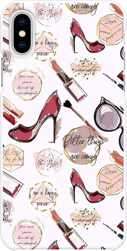 Amazon Co Jp Ruuu Iphone Xs Max ハード ケース スマートフォン スマホ カバー コスメ柄 ハイヒール コスメ 化粧品 ファッション リップ 英字 英語 柄 模様 ガーリー トレンド 流行 家電 カメラ