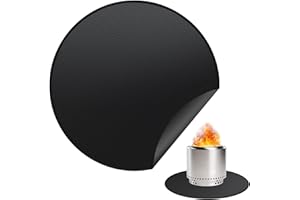 rumlick 36" Fire Pit Mat for Solo Stove Bonfire, Round Fireproof Under Grill Mats for Outdoor Grill, Portable Camping Stove Mat for Solo Stove Accessories