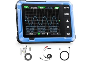 FNIRSI DSO-510 Handheld Oscilloscope/DDS Signal Generator 2 in 1, Digital Portable Automotive Oscilloscope 2.8 inch TFT, 10MHz Bandwidth, 48MS/s Sampling Rate, Trigger Function Auto/Nomal/Single