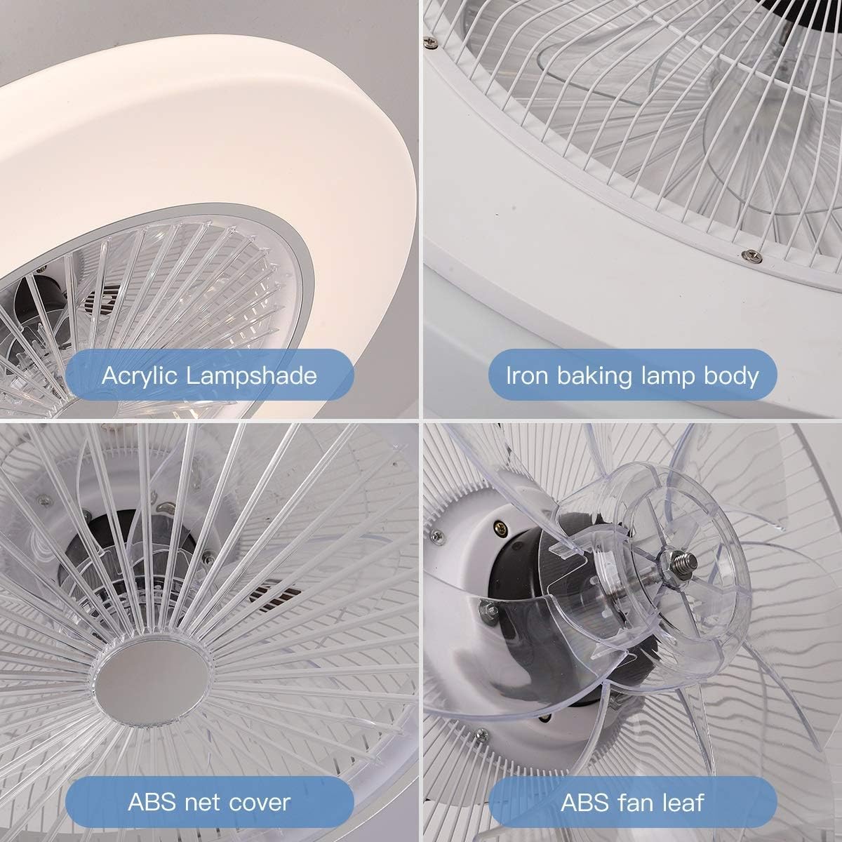 Deckenventilatoren Mit Beleuchtung 36W Creative Invisible Fan LED