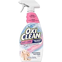 OxiClean All-Purpose Baby Enzyme Stain Remover Spray for Cloth Diapers, Bedding, Blankets, and Upholstery - Colour Safe, Chlo