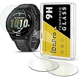 [4 Pack] Screen Protector for Garmin Forerunner 165 Smartwatch, iDaPro Tempered Glass Anti-Scratch Bubble-Free