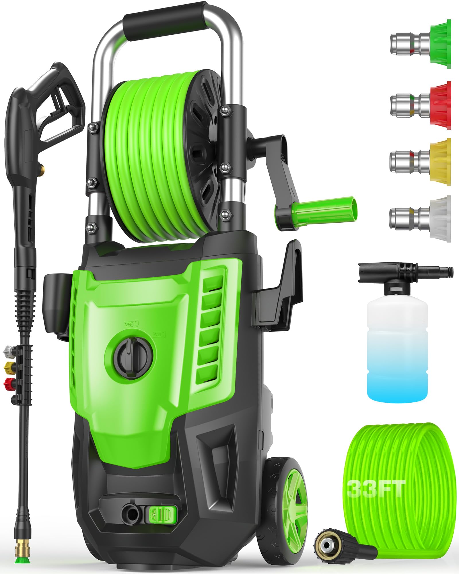 Pressure Cleaner 4800PSI, 4.0GPM Portable Power Cleaner with 4 QC ...