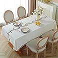 Amazon.com: Alsoo Table Cloths Rectangle Table, Cotton Linen Table ...
