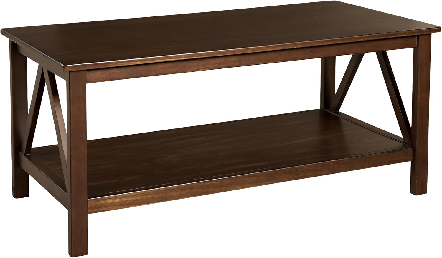 Linon Home Dcor Linon Home Decor Titian Coffee Table, 44.02" w x 21.97" d x 20" h, Antique Tobacco